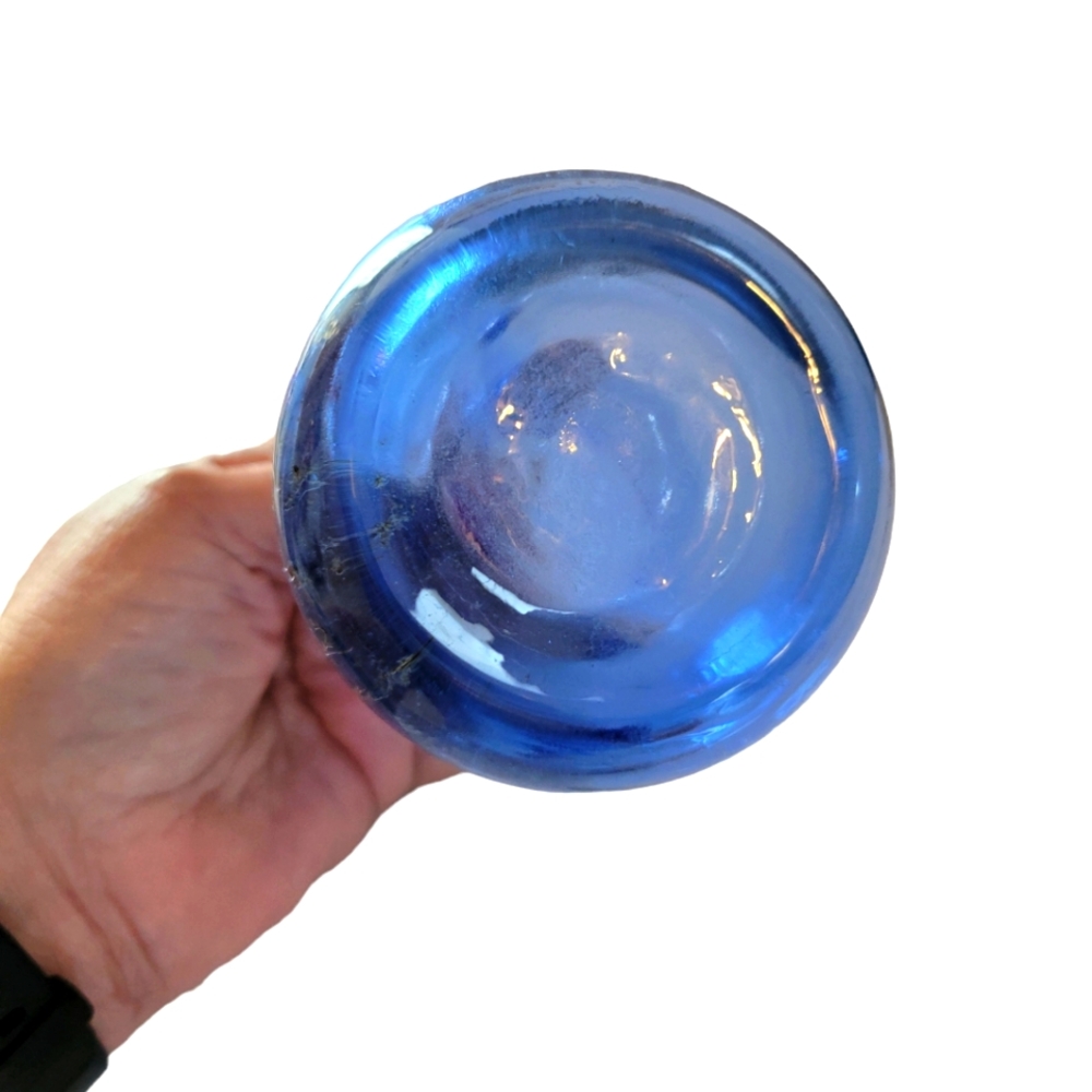 Blue Glass Vase - Picture 3 of 3